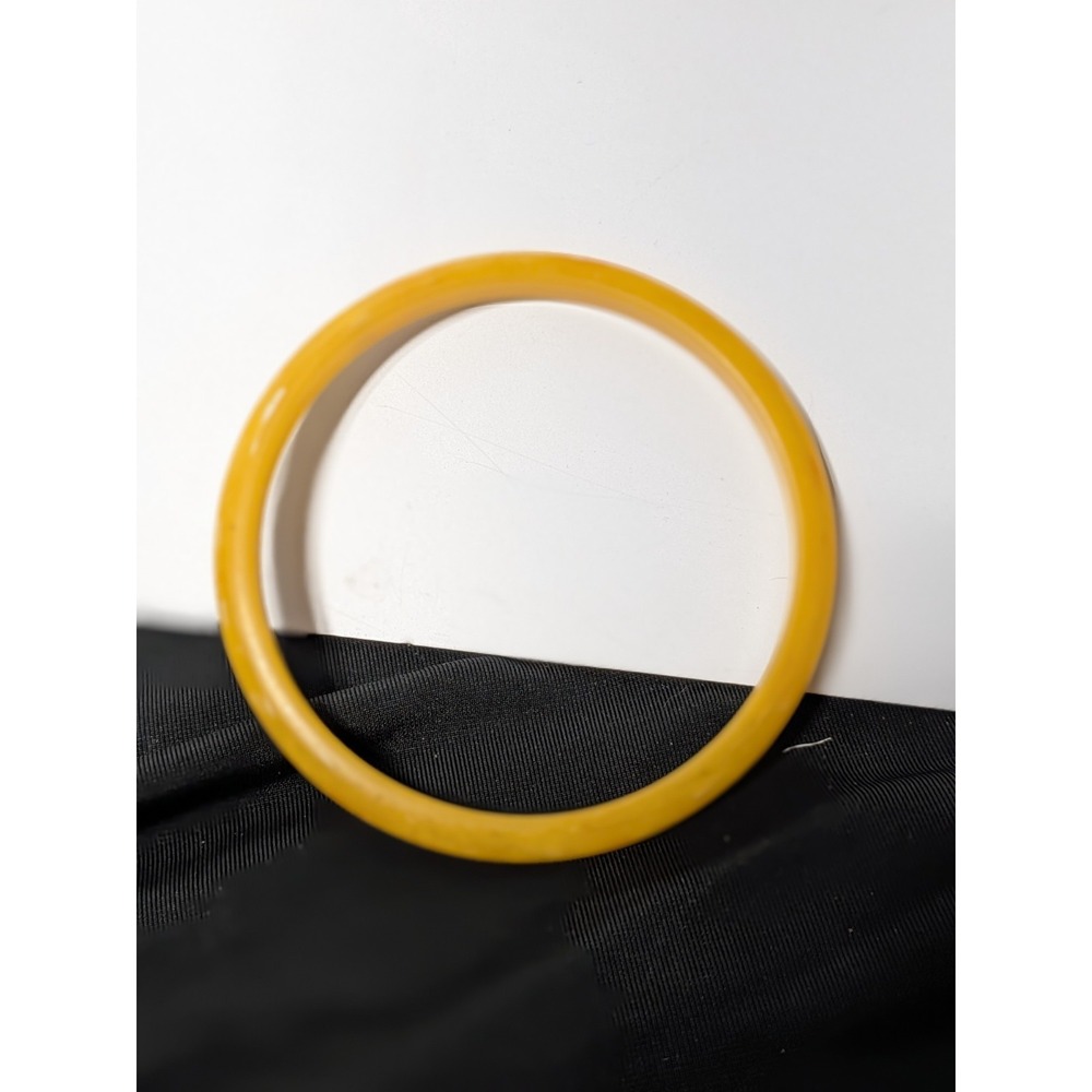 Butterscotch Color Thin Bakelite Spacer Bracelet Vintage Tests Positive‎